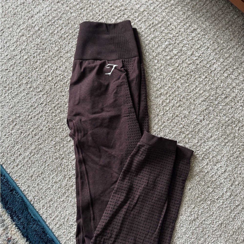 Gymshark Brown High-Waisted Performance Leggings